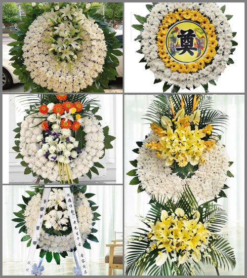 广东梅州市五华县安流镇五联村花圈速递